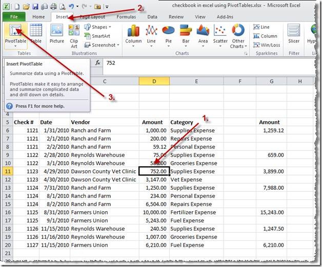Steps to Create a PivotTable