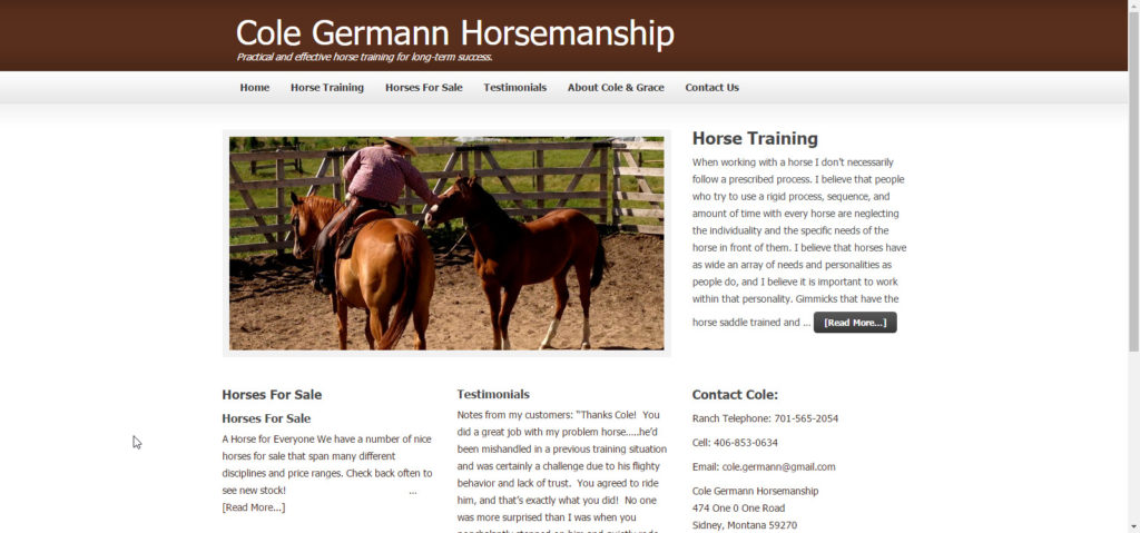 Cole Germann Horsemanship