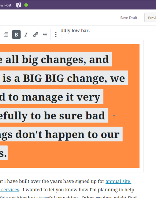 The new editor - Gutenberg in WordPress